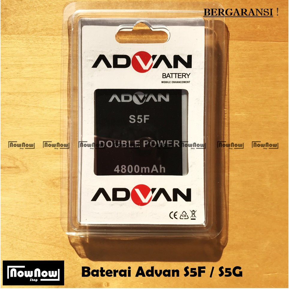Baterai Advan S5F S5G Original Double Power Batre Batrai Battery HP
