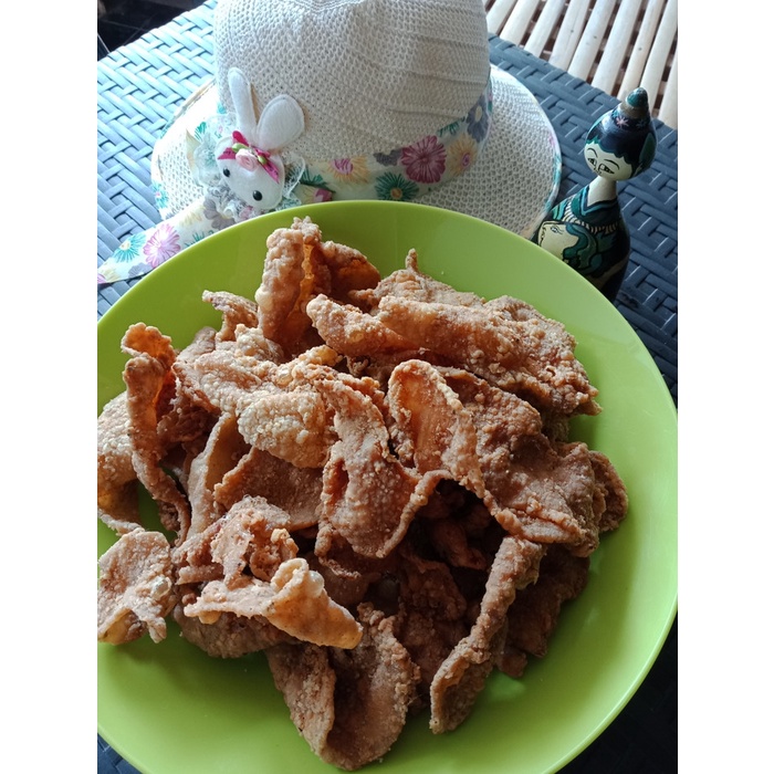 

Keripik kulit ayam netto 500 gram kripik original crispy renyah gurih