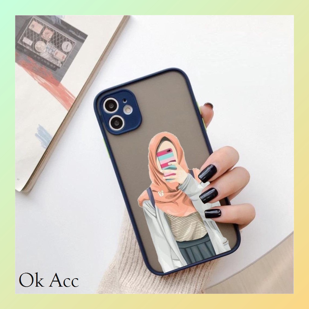 BARU Case custome Hijab AA07 for Infinix Hot 8 9 10 10s 10t 11 11s NFC 12 12i Play Note 7 Lite Smart 4 5 6 6+ HD