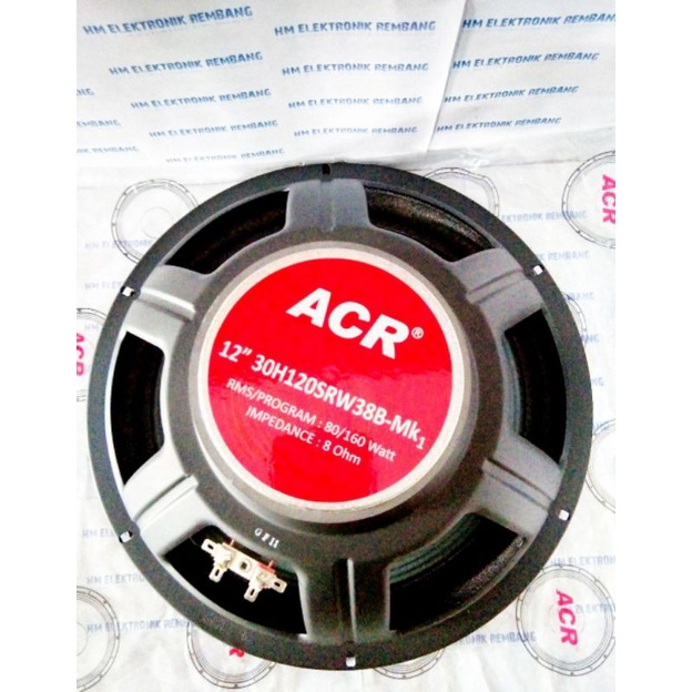 SPEAKER 12 INCH WOOFER ACR PRO NEW 30H12SRW38B