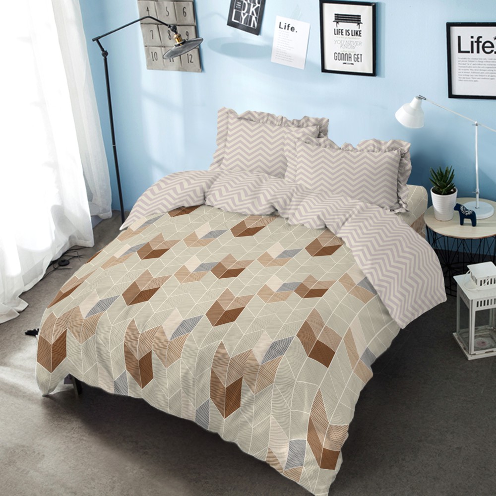 Kintakun Bed Cover 160/180 Isaac Dluxe Microfiber Cokelat