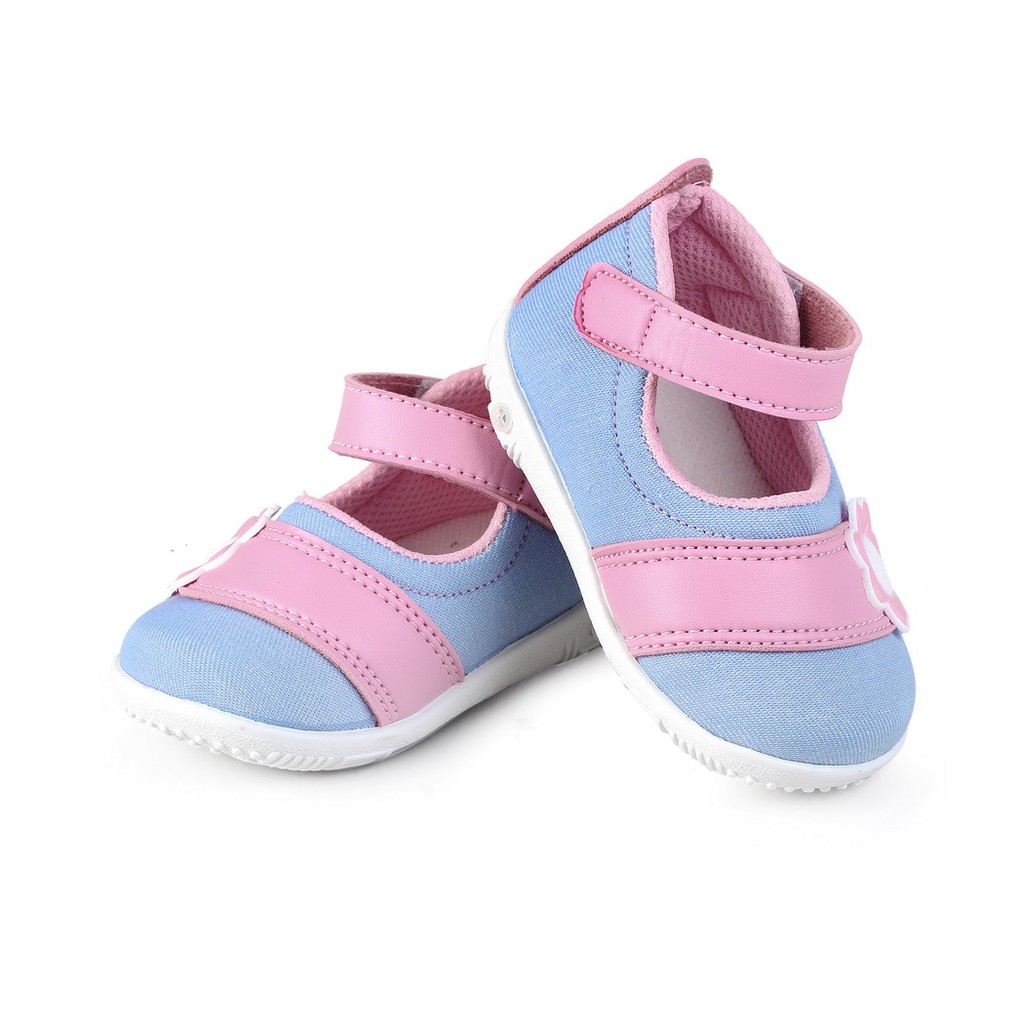 sepatu anak perempuan bahan denim terbaru 2020 free ongkir C18