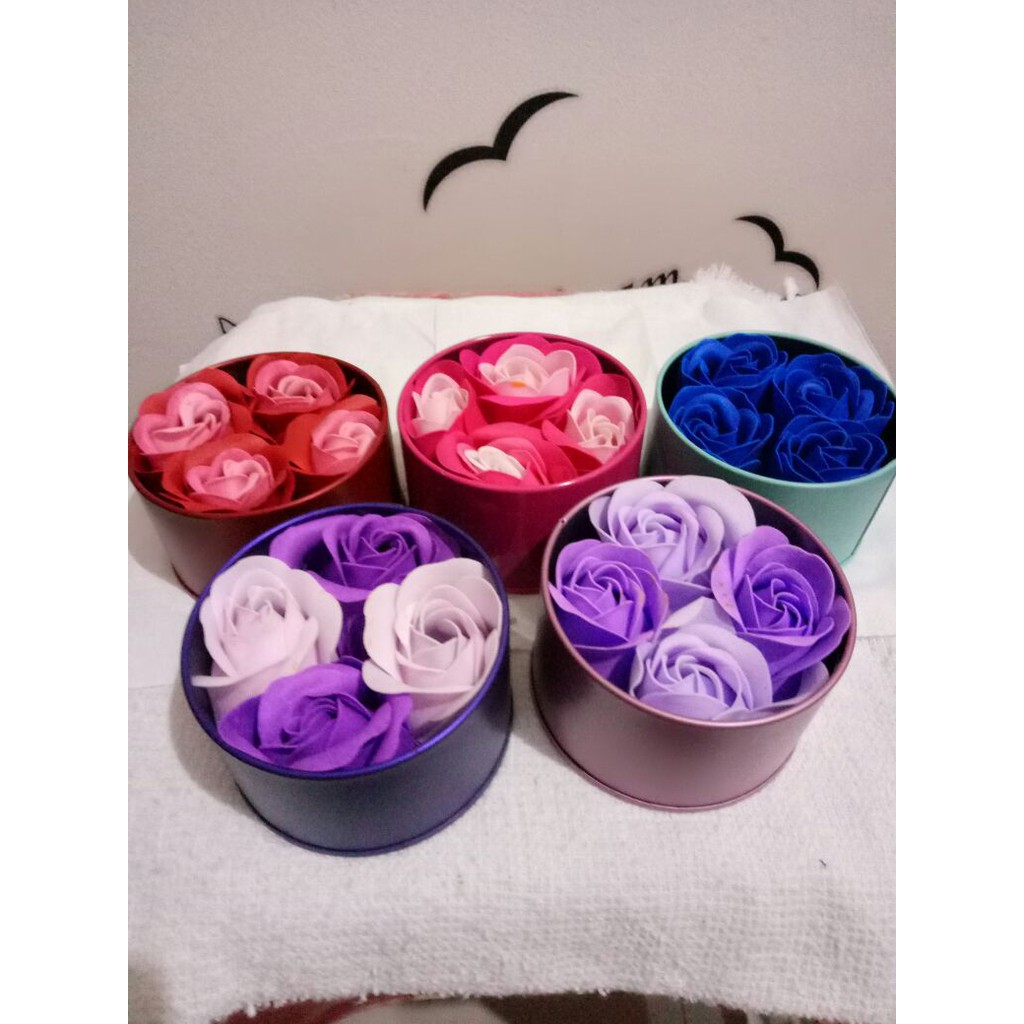 Bunga Mawar 4 Flower Soap Kado Pacar / Wisuda Sale Free Ongkir