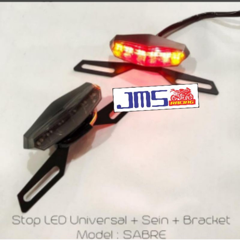 lampu stop led plus sen universal plus breket rxk vixion cb r15 tiger verza fu mx mxking cbr xable