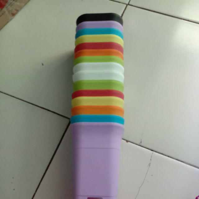 Pot Bunga Kotak Mini(88) Warna Warni 8,8cm Untuk Menanam Kaktu Dan Bibit