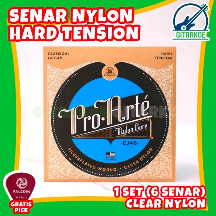 Senar Gitar Nylon Gitar Classic Hard Tension Pro Arte Gitar Nilon EJ46