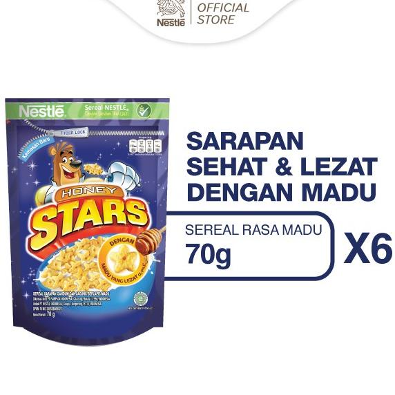 

Big Sale Nestle HONEY STARS Sarapan Sereal Madu Pouch 70g x 6pcs Big Sale