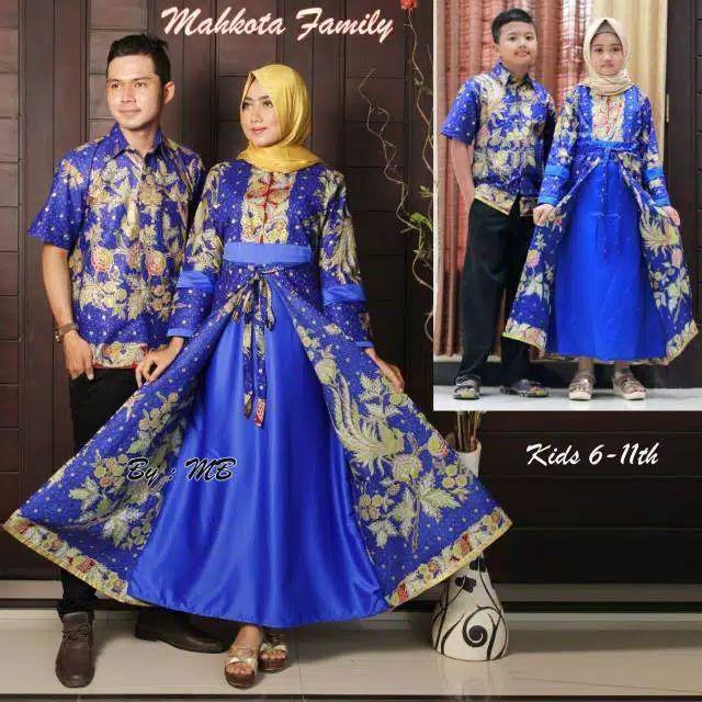 Tasyananu_batik Couple Mahkota Family Biru