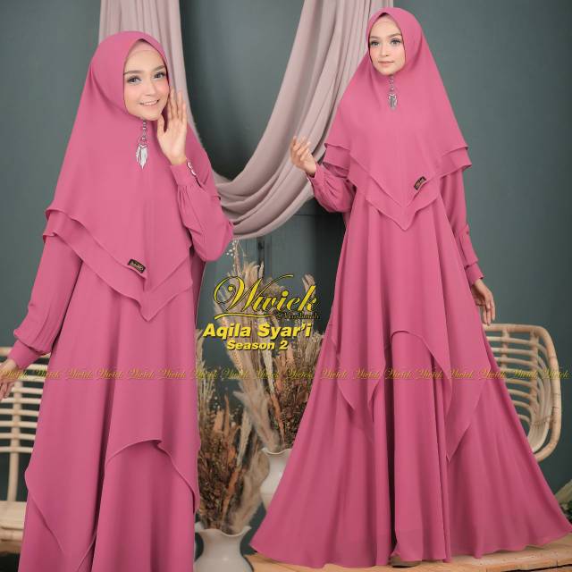 SIAP KIRIM SIZE M AQILA SYARI PREMIUM ORI by WWIEK MUSLIMAH
