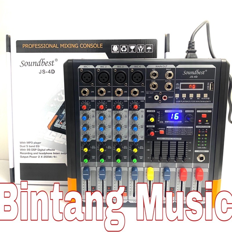 Power mixer soundbest JS4D original Soundbest js4d 4channel js 4d