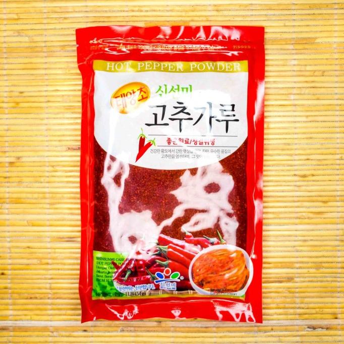 

[[COD]] Gochugaru Hot Pepper Powder (bubuk Kasar) Shinsunmi - isi 454g EKSLUSIF Kode 34
