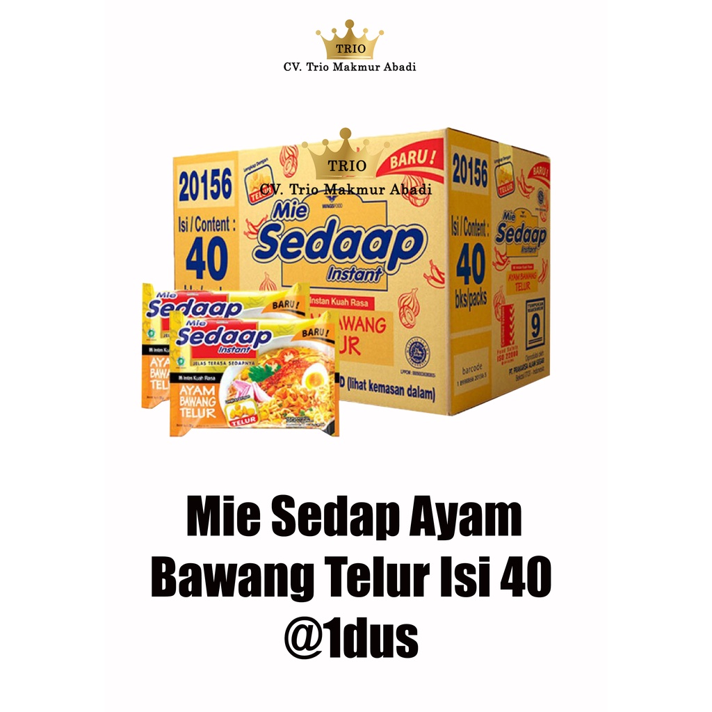 

Mie Sedaap Ayam Bawang Telur 1 dus