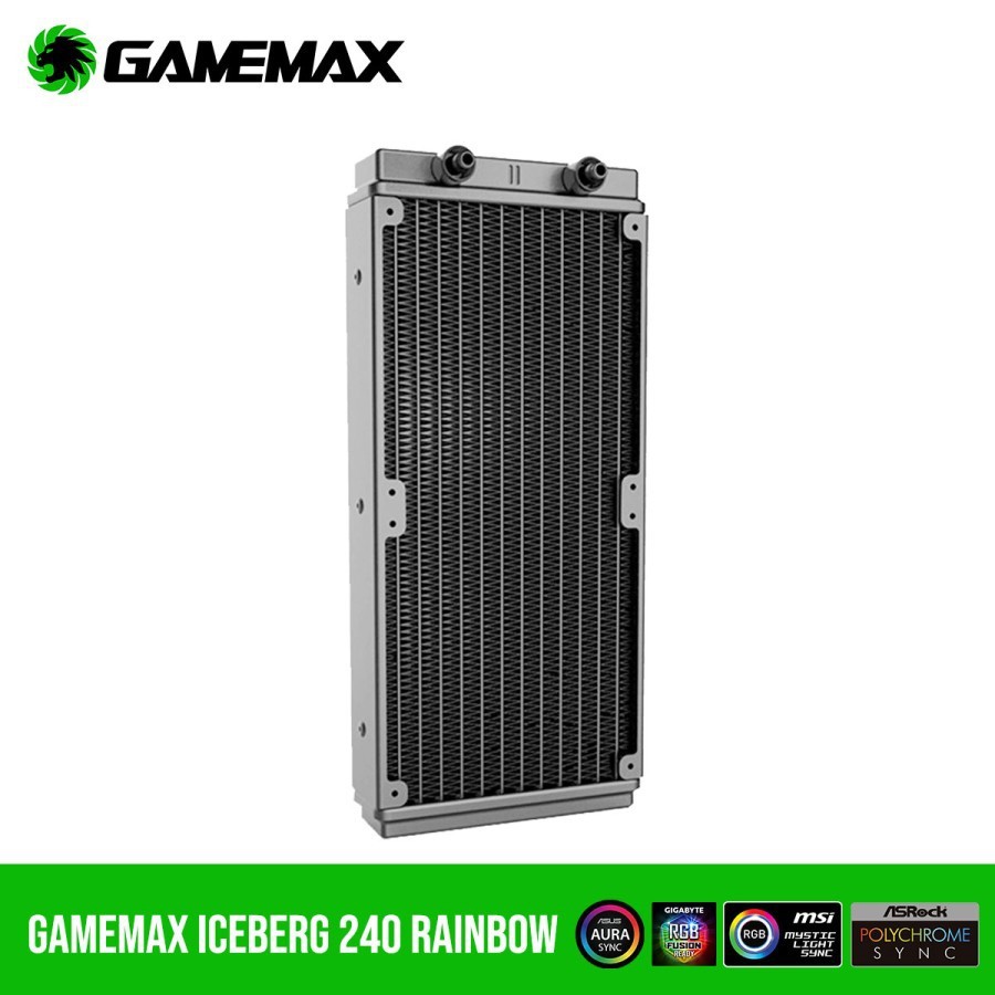 Gamemax Liquid ICEBERG 240 RAINBOW ARGB All in One Liquid Cooler Aura Sync