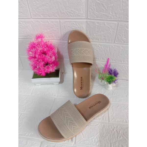 promo SANDAL WANITA SELOP RAJUT import/ sandal kekinian(free sovenir centong plastik nasi)