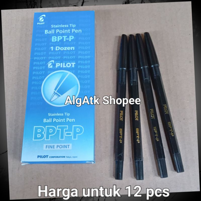 

pulpen pilot BPT-P hitam isi 12 pcs