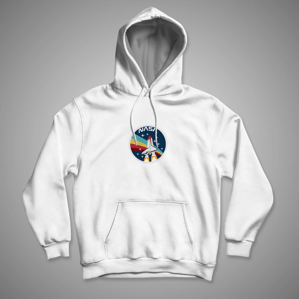 HOODIE WANITA NASA CIRCLE RAINBOW / HOODIE WANITA TEBAL