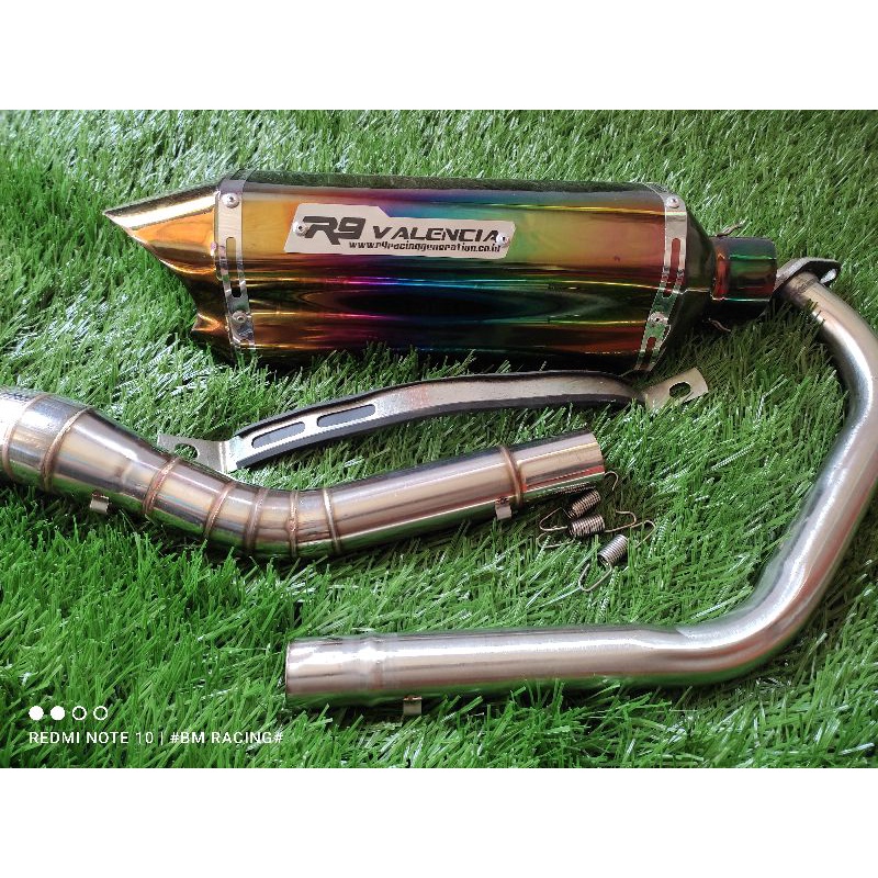 KNALPOT RACING R9 VALENCIA RAINBOW CBR150 VIXION R15 V2 V3 V4 SATRIA FU CB150 SONIC JUPITER MX KING 