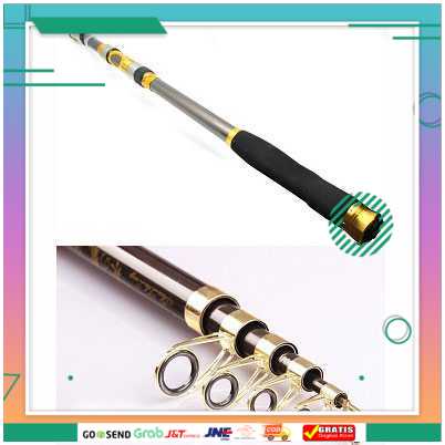 (BISA COD) FTIHSHPYuelong Joran Pancing Portable Telescopic Carbon Fiber