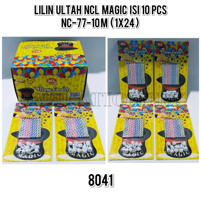 LILIN ULANG TAHUN  NCL MAGIC ISI 10 NC-77-10 M