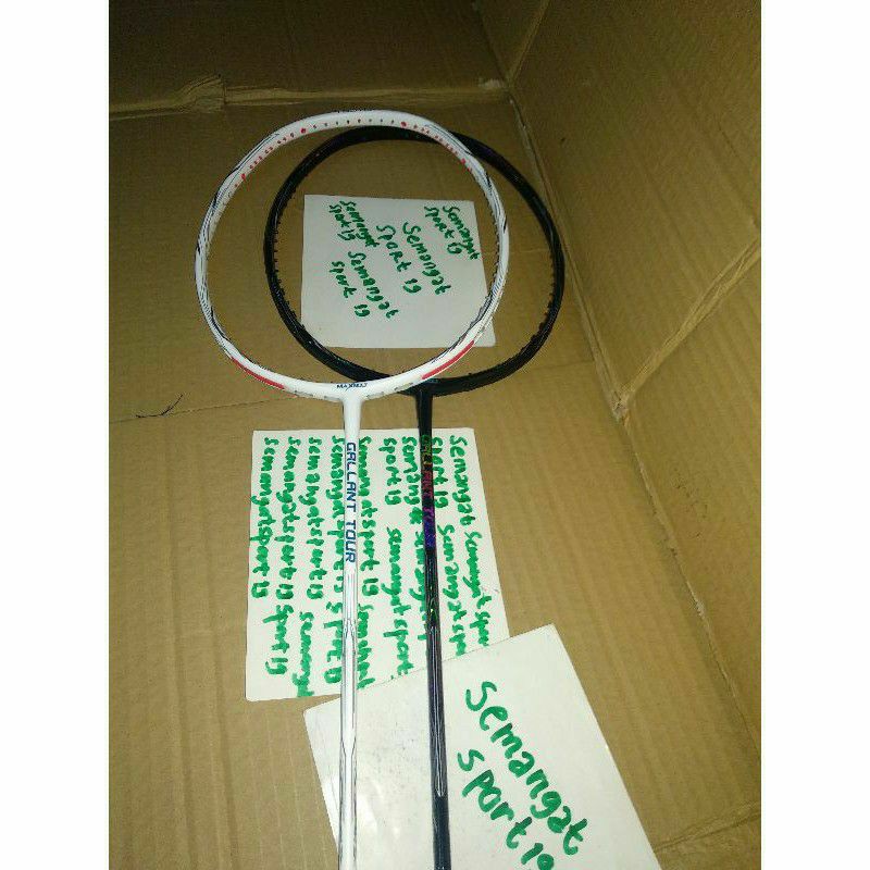 gallant tour/maxbolt/100 %/ORIGINAL/43 lbs/raket/badminton/bulutangkis/putih