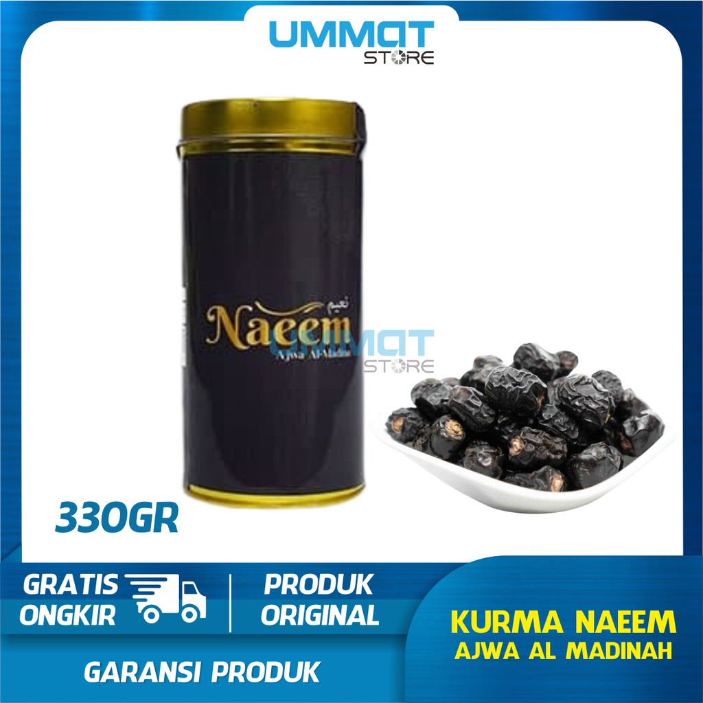 

Kurma Ajwa Naeem Al-Madina 330g Premium I Qurma Naeem Original 330 gram Al Madina