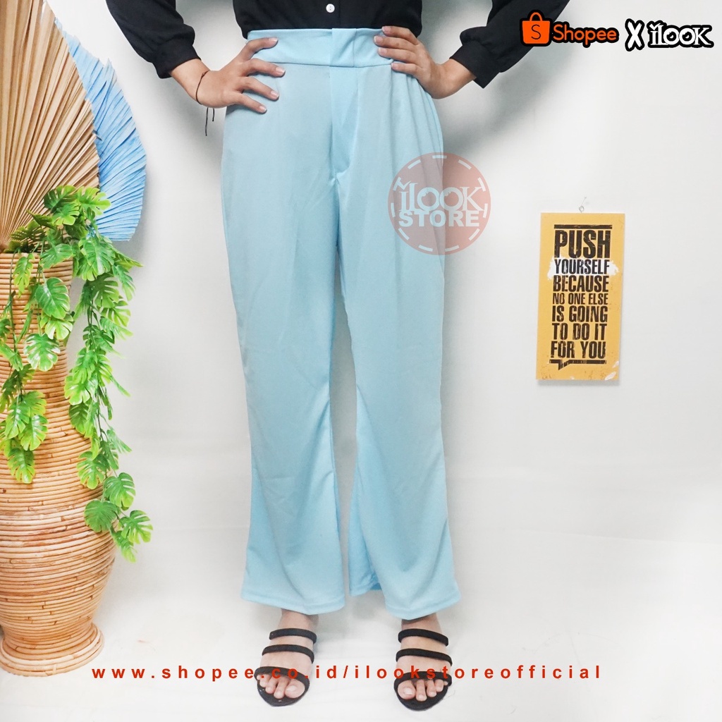 ilook | Kulot Highwaist Wanita Korean Style Bahan Creap | Vera Pant | Kulot Vera