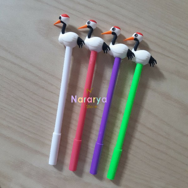 

2x Gel Pen Bangau / Gel Pen Karakter / Gel Pen Lucu / Pulpen Lucu / Alat Tulis Sekolah