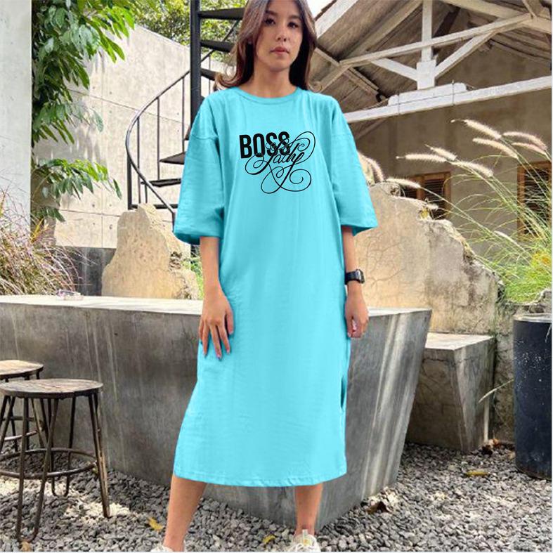 Baju Dress Oversize Tunik Premium Oversized Dress Tshirt