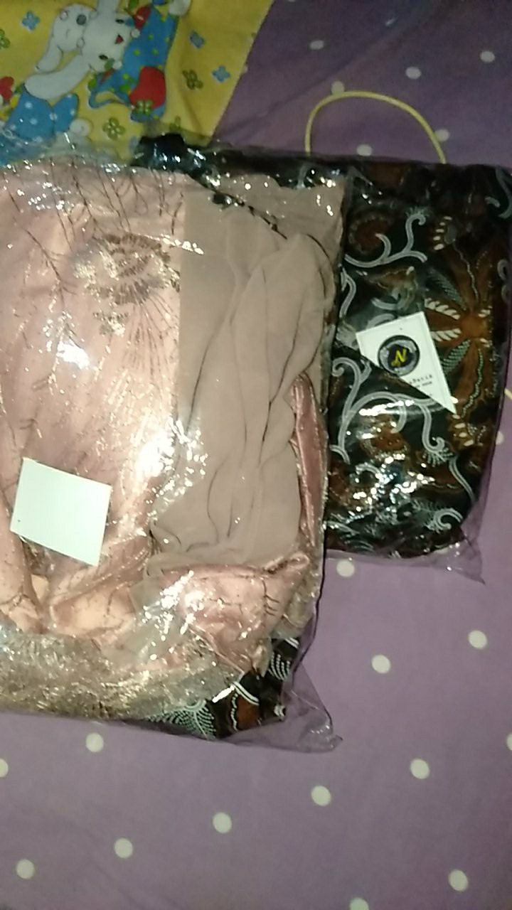 Batik Couple Kebaya Tunangan Amalia Brown Kondangan Lamaran Wisuda