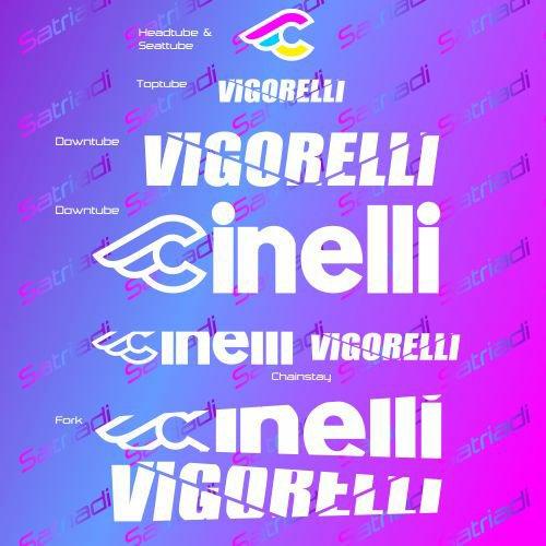 Stiker Frame Sepeda Cinelli Vigorelli Sticker Custom Repaint Decal Pasti Ready