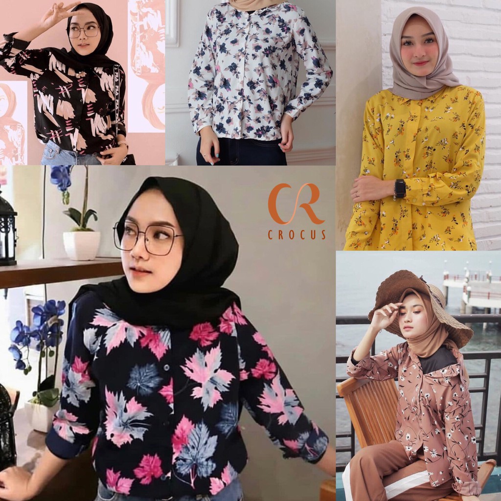 CS Kemeja  basic Wolfis Monalisa  Shopee Indonesia