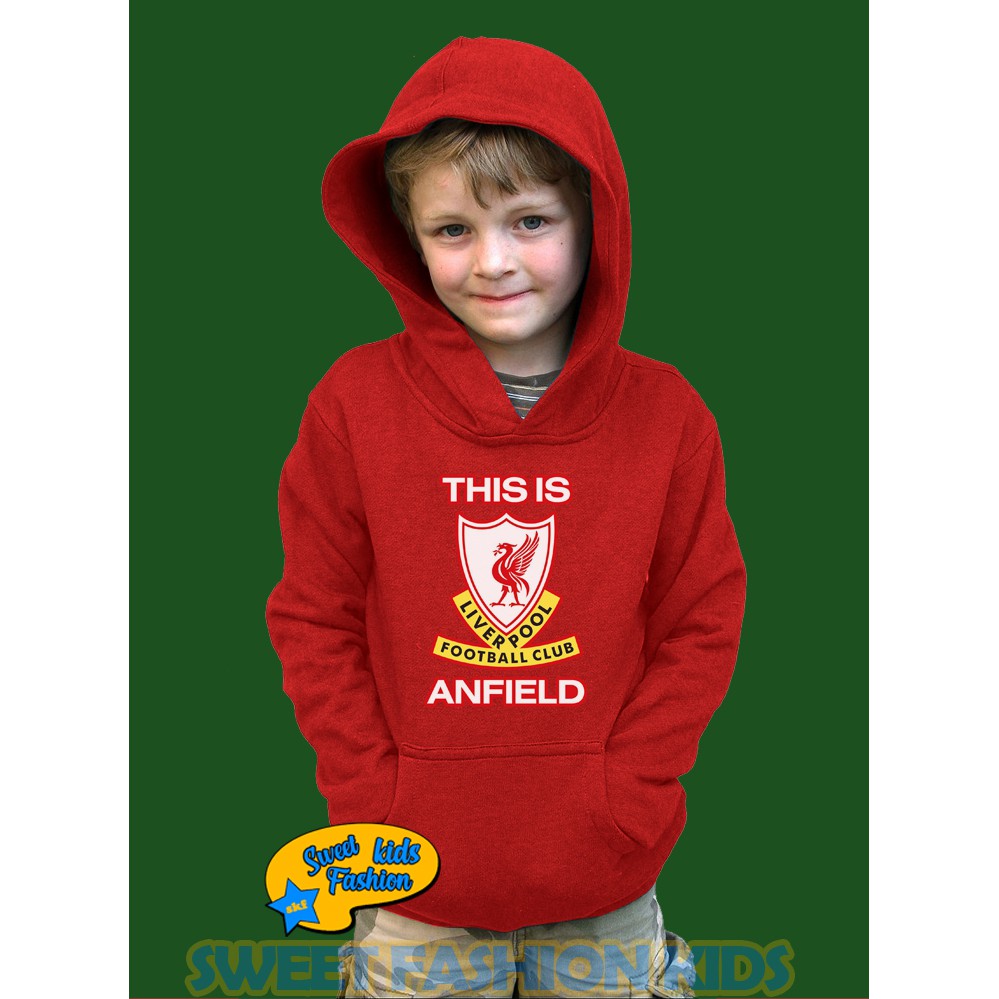 Jaket Anak Hoodie Anak Liverpool This Is Anfield