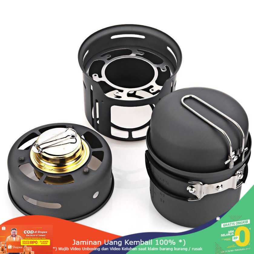 (BISA COD) RVOSTR Alocs 7 in 1 Kompor Gas Alcohol Stove Portable untuk Camping - CW-C01