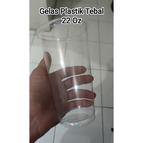 Gelas Plastik Pp 22 OZ / Gelas Cup Plastik 22 Oz / Gelas  plastik Cup / Cup Plastik @50pcs