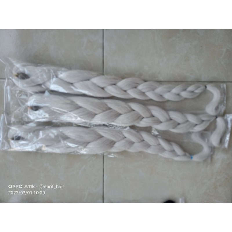 Extension rambut sambung_kepang 1 warna