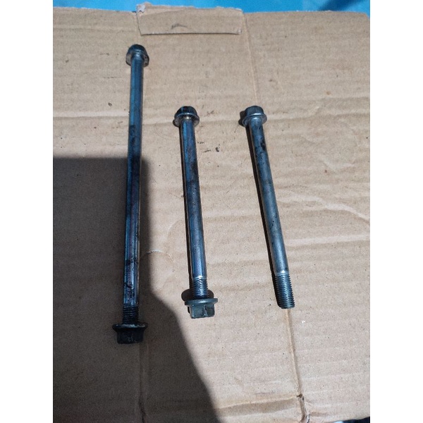 set baut dudukan mesin ninja 250 karburator karbu Fi injeksi 250cc 250fi as mesin engine original 5