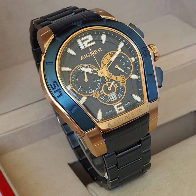 Jam Tangan Pria AIGNER PALERMO Rantai Stainless Steel