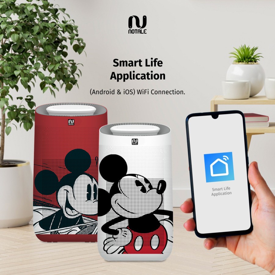 Notale Air Purifier Disney Mickey Edition With HEPA H13 UV Sterilizer