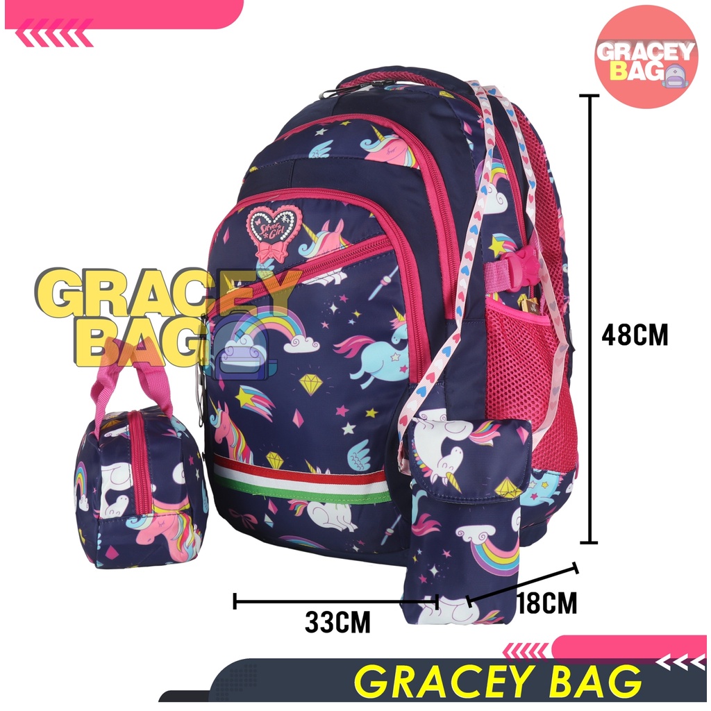 GB-75911 Tas Ransel Anak Perempuan / Remaja Silvergirl