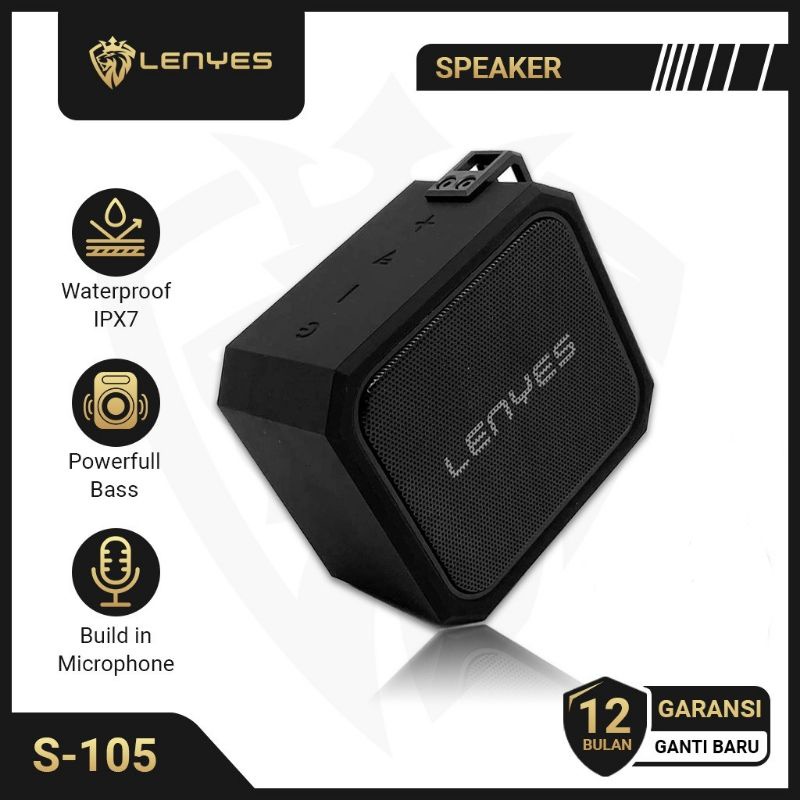 Speaker LENYES S105 ANTI AIR  waterproof IPX7 / speaker aktif BLUETooth lenyes s105 speaker portabel