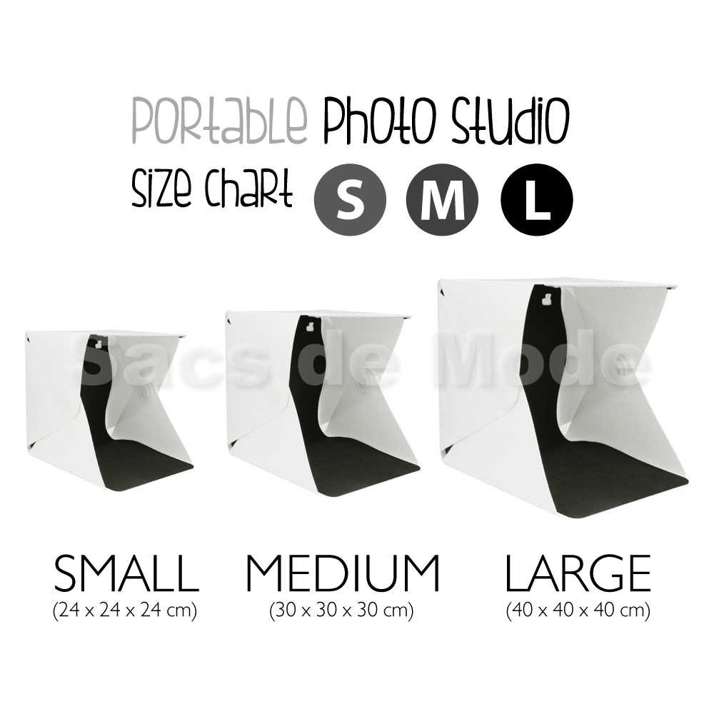 LARGE Photo Studio Box TERMASUK LED Folding Kotak Tempat Foto Portable