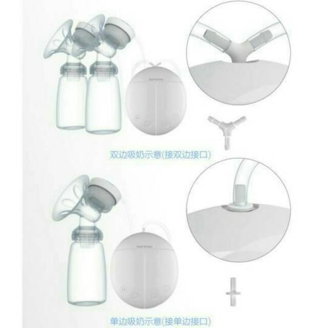 (ADA GARANSI) Pompa Asi Double Elektrik / Double Electric Breast Pump Real Bubee