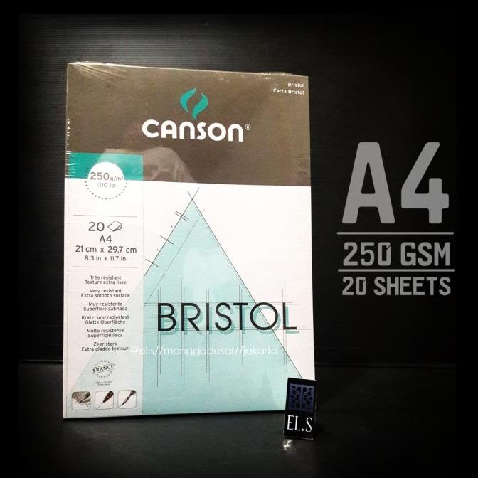 

(BISA COD) Canson Bristol A4 Drawing Pad 250 Gsm STOK TERBATAS Kode 1332