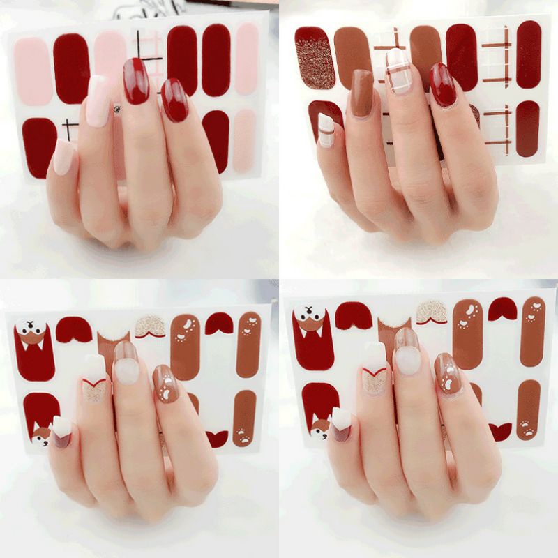 stiker kuku nail art korean nails sticker  free kikir