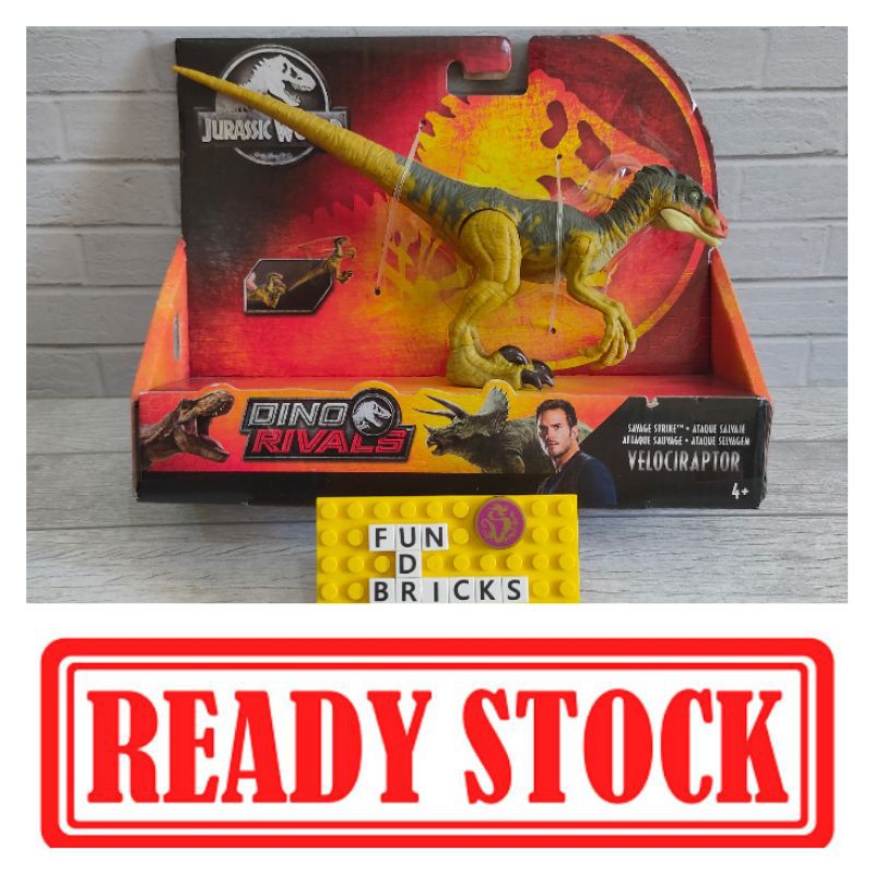 Jual Mattel Jurassic World Dino Rivals Savage Strike Velociraptor Leap Lompat Indonesiashopee 1816