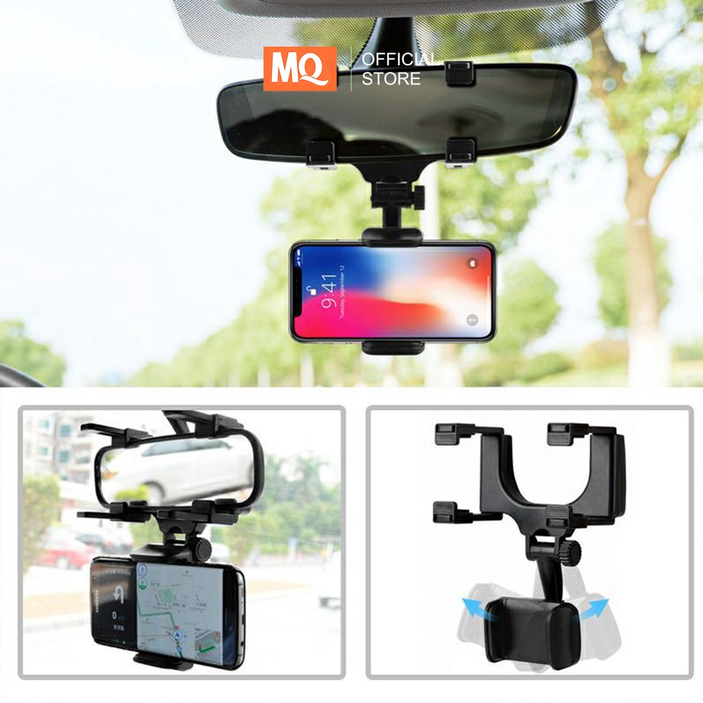 MQ Holder Hp Spion Tengah Mobil Model Cengkram Car Holder Rear View Holder Hp