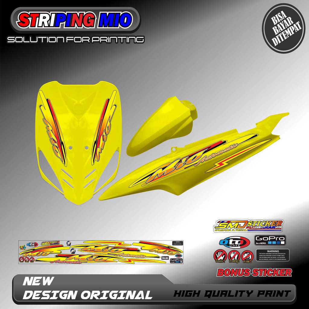 STRIPING VARIASI MIO SPORTY / MIO SMILE RACING KEREN