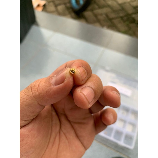 Knop jam tangan Omega Gold 3mm