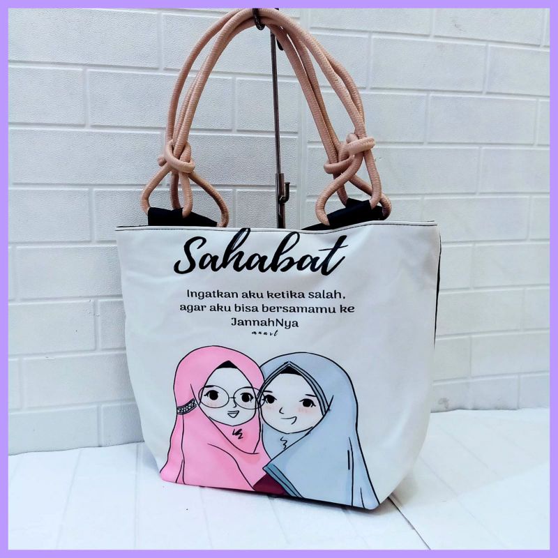 Tote bag hijabers zellshop tas tote