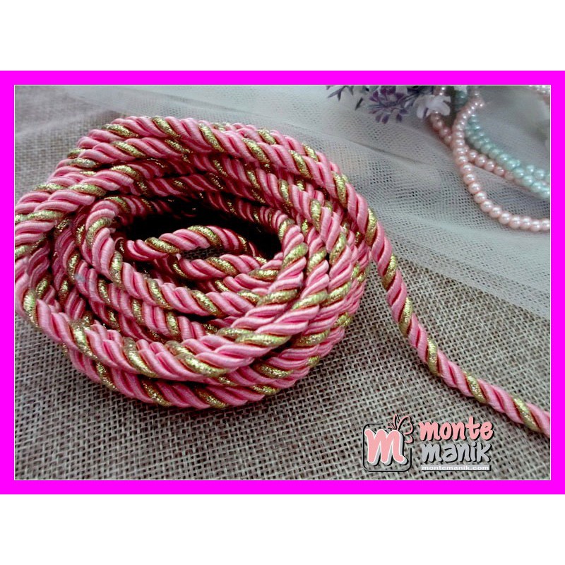 

Bahan Craft Tali Twist Pink - TLC-014